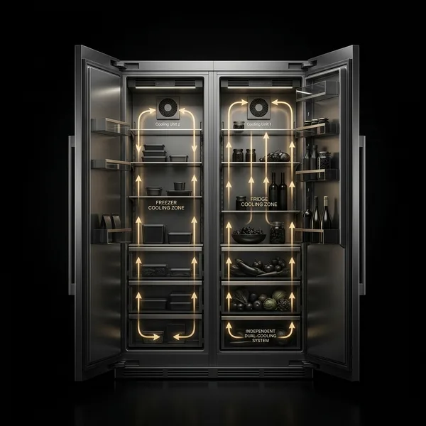 Refrigeradores Dual-Cooling 3D